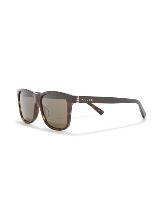 Gucci GG0451SA 54mm Womens Mens Rectangle Square Sunglasses Havana Brown - Italy main image 5
